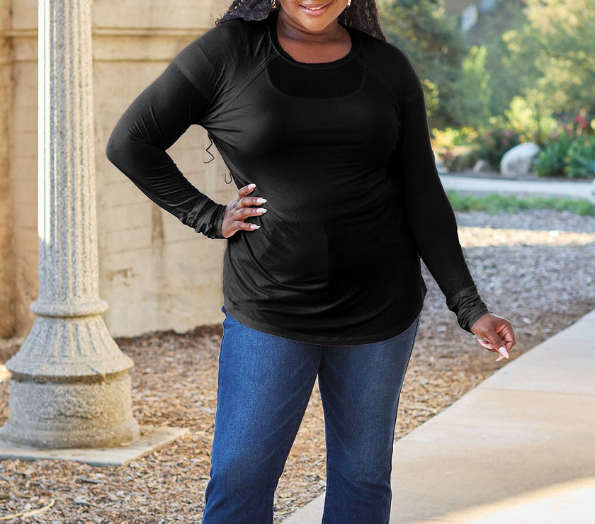 Basic Bae Full Size Round Neck Long Sleeve T-Shirt