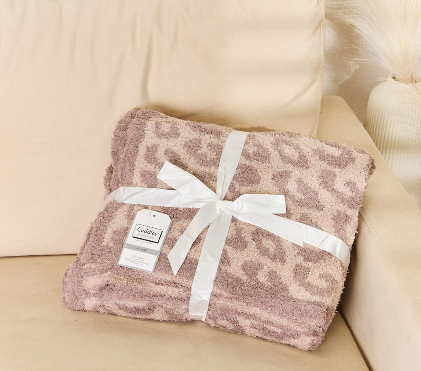Cuddley Leopard Decorative Throw Blanket