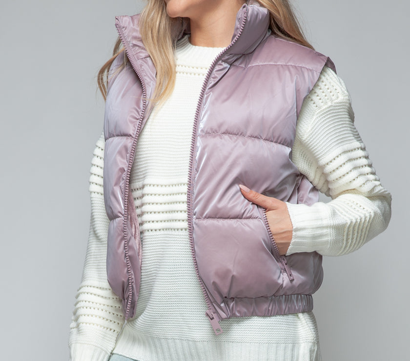 Snobbish Fine Fur Lining Quilted Vest