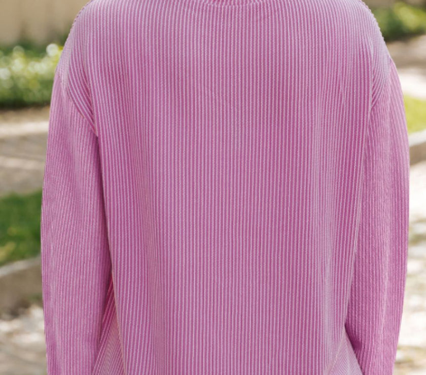 Valentine’s Day XOXO Heart Sequin Corded Long Sleeve Top and Shorts Set