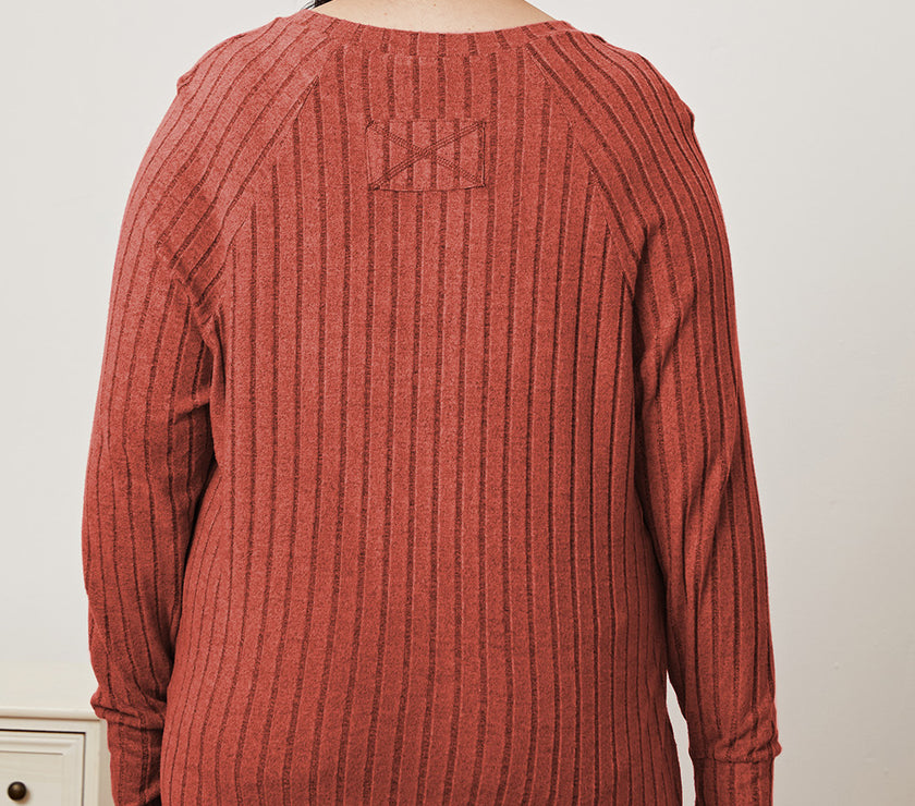 Basic Bae Full Size Ribbed Thumbhole Sleeve T-Shirt