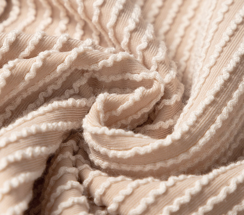 Jet Stream Corded Elastic High Waist Wrap Skort