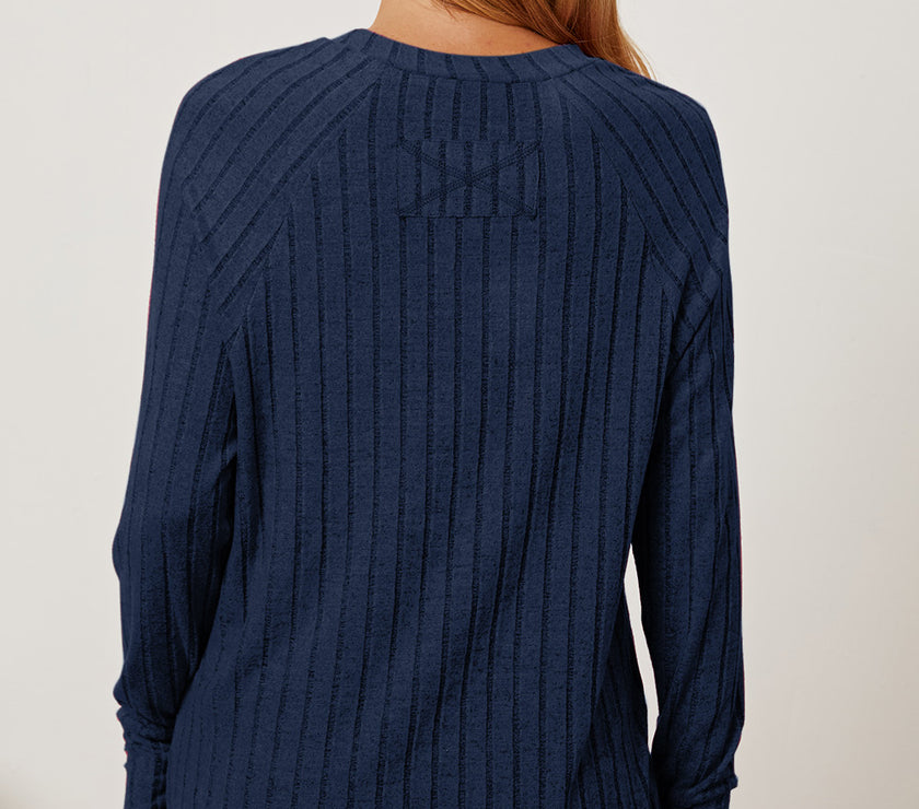 Basic Bae Full Size Ribbed Thumbhole Sleeve T-Shirt