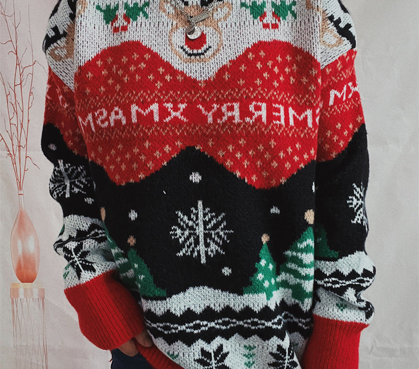 Christmas Element Long Sleeve Sweater