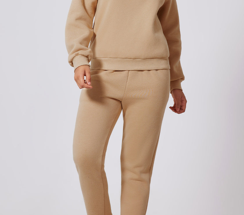 Half Snap Turtleneck Top and Pants Active Set