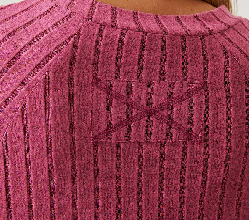 Basic Bae Full Size Ribbed Thumbhole Sleeve T-Shirt