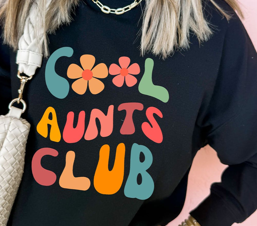 Letter Graphic Round Neck Long Sleeve Sweatshirt