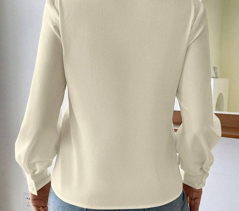 V Neck Long Sleeve Top