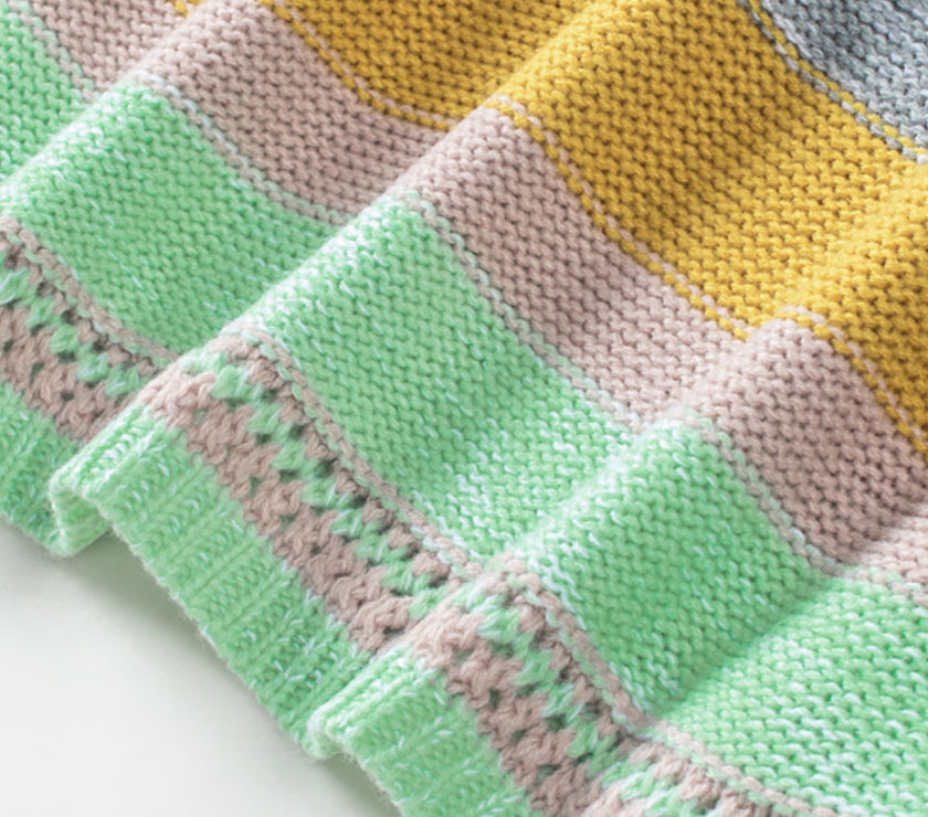 Contrast Striped Boat Neck Dropped Shoulder Sweater