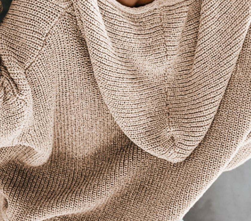 Distressed Zip Up Drawstring Hooded Cardigan