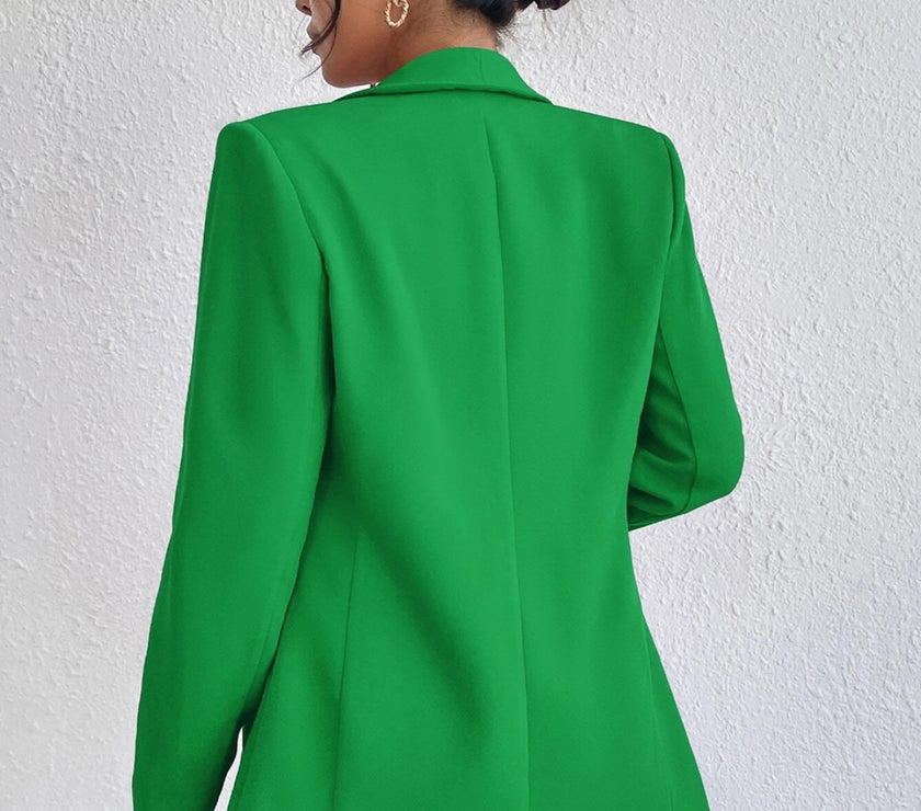 Shawl Collar Long Sleeve Blazer