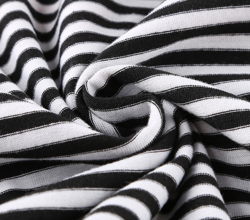 Striped Round Neck Long Sleeve T-Shirt