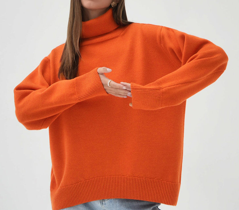 Turtleneck Long Sleeve Sweater