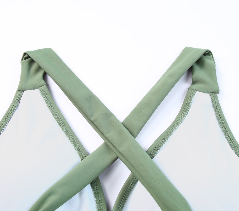 Tie Back Sleeveless Swim Dress and Bottoms Set