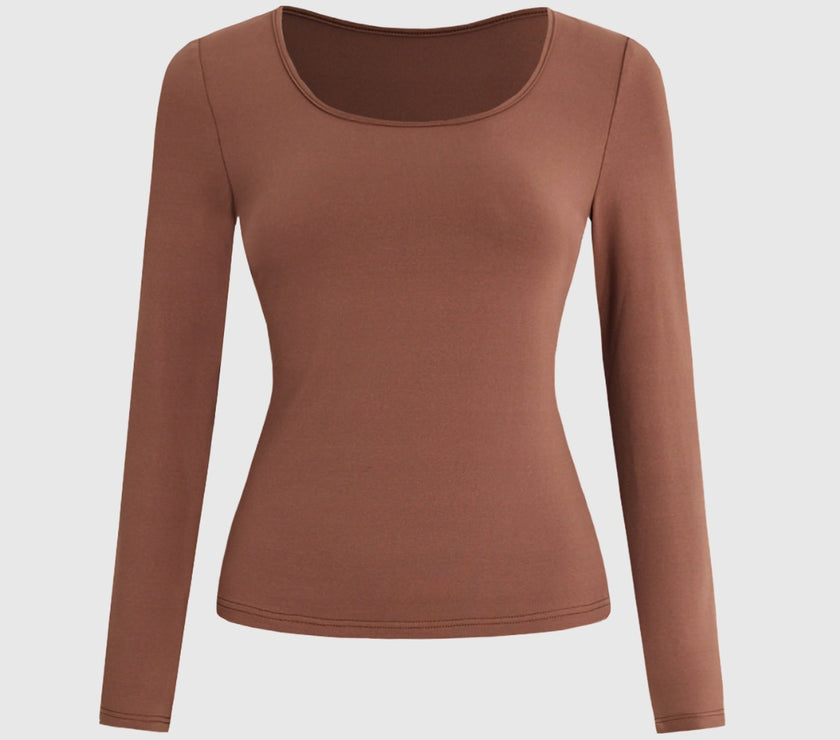 Round Neck Long Sleeve T-Shirt