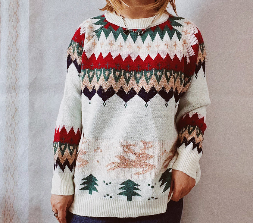 Christmas Element Long Sleeve Sweater