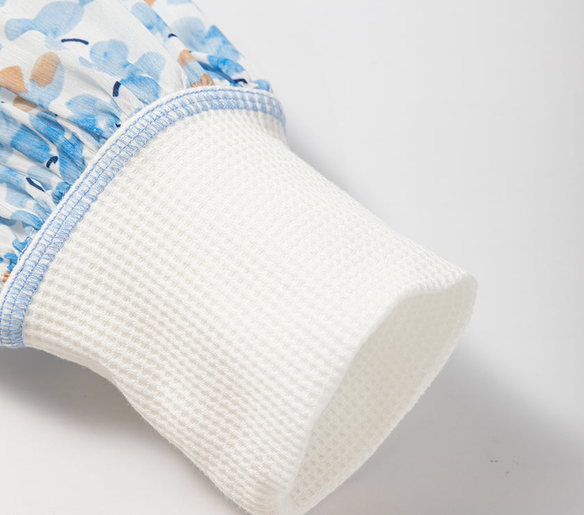 High-Low V-Neck Long Sleeve Blouse