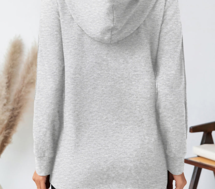 Drawstring Long Sleeve Hoodie