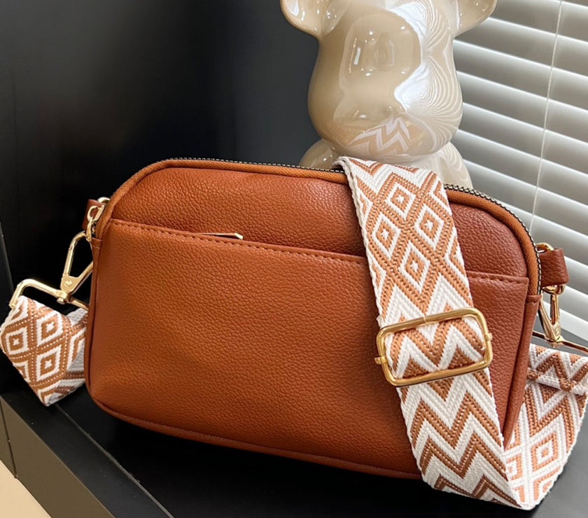 PU Leather Single Strap Crossbody Bag