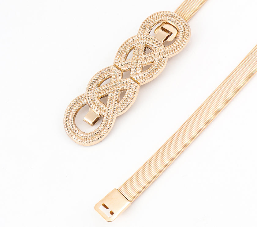 Knot Buckle Metal Belt
