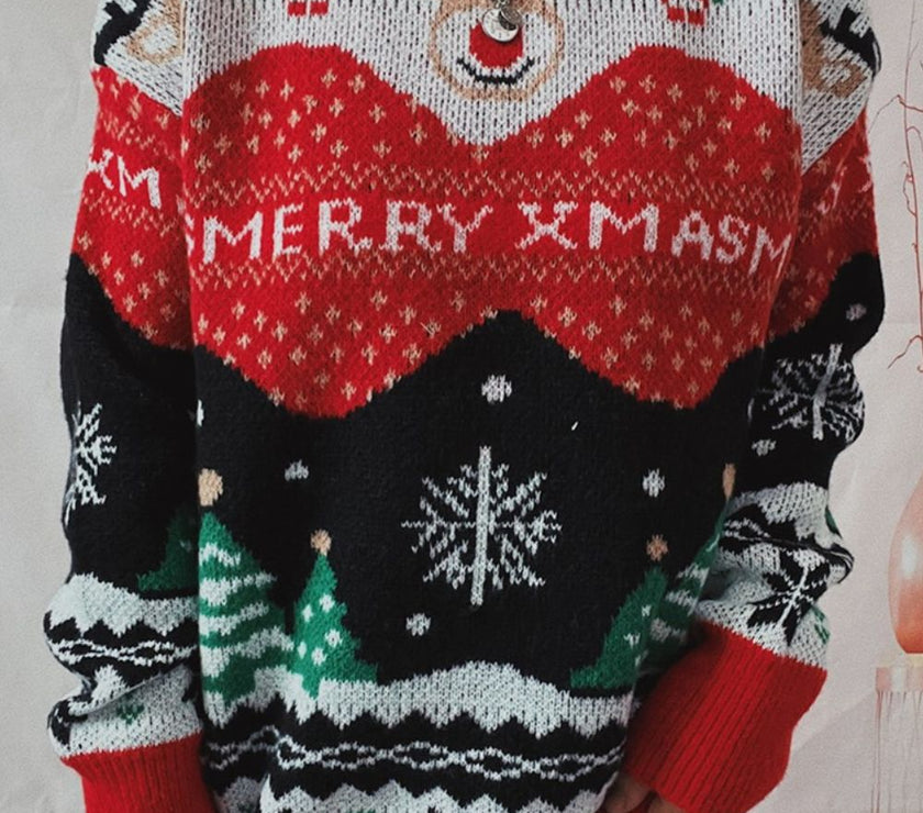 Christmas Element Long Sleeve Sweater