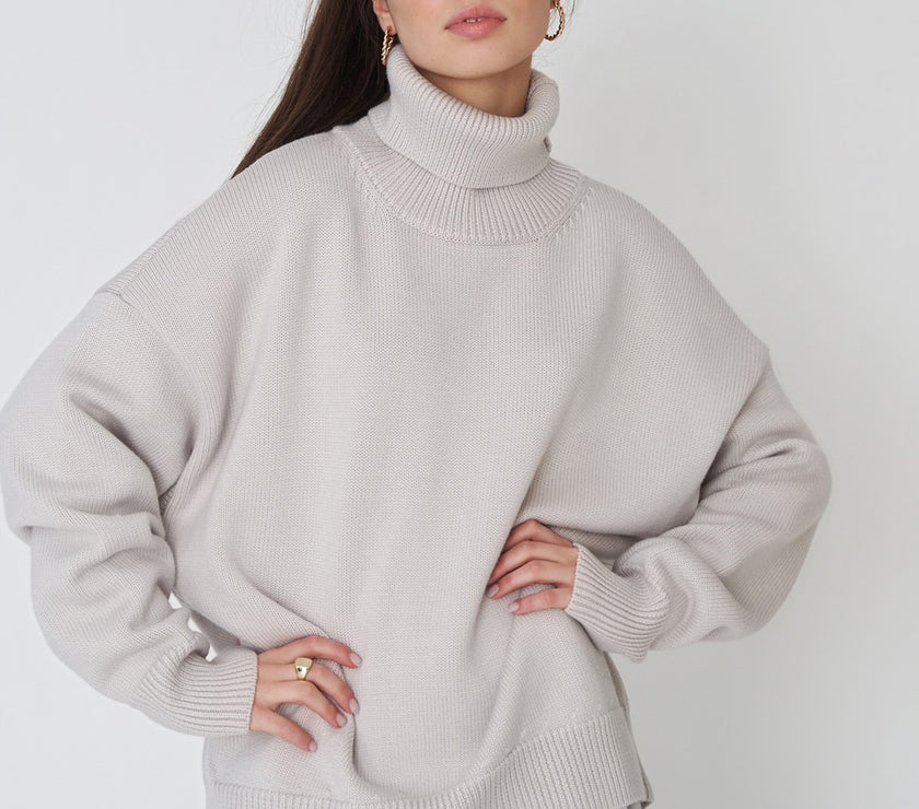 Turtleneck Long Sleeve Sweater