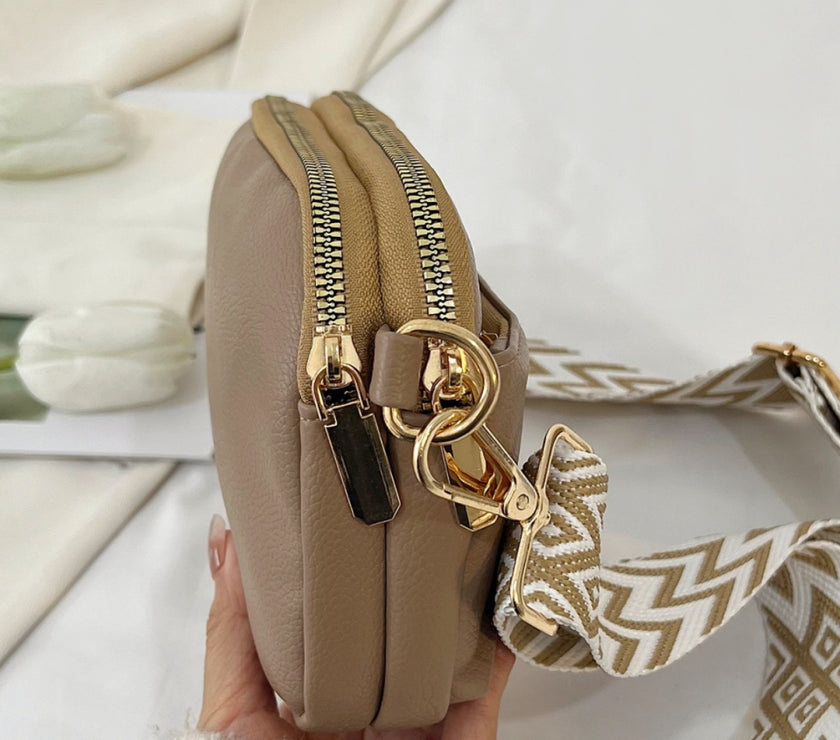 PU Leather Single Strap Crossbody Bag