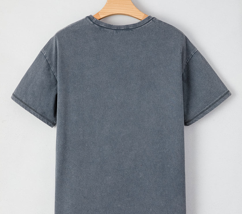 High-Rise Western Cowboy Boots Graphic Tee