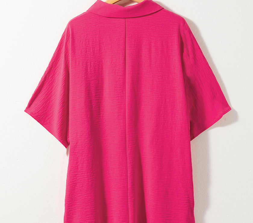 Half Button Collared Neck Romper