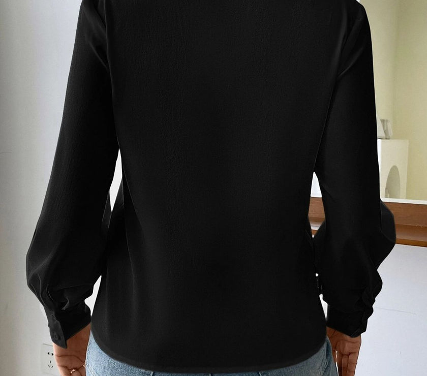 V Neck Long Sleeve Top