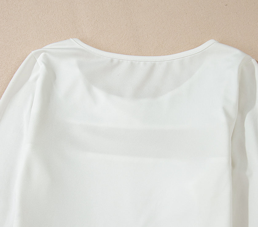 Round Neck Long Sleeve Bodysuit