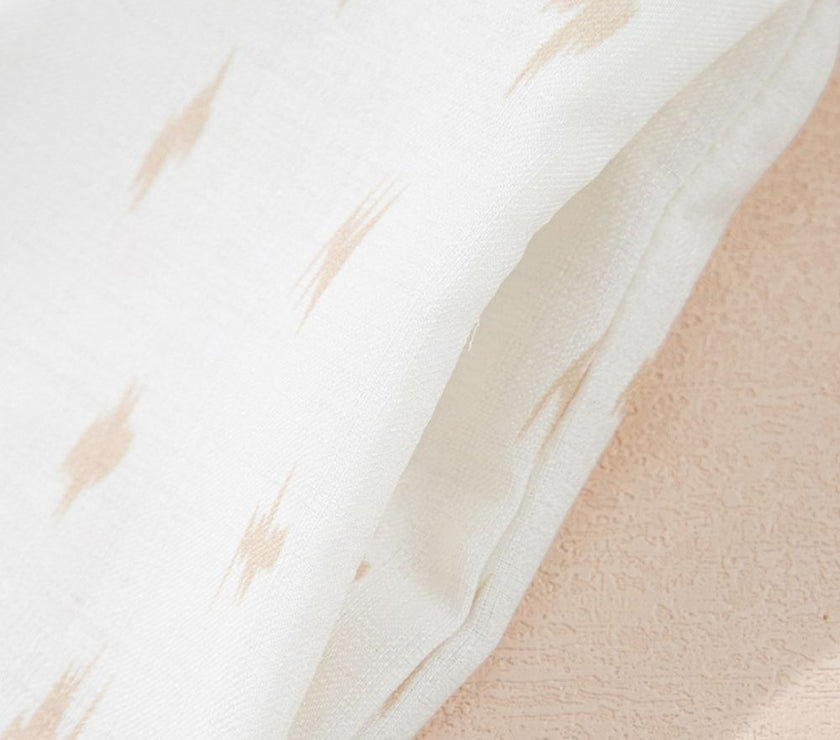 Geometric Square Neck Half Sleeve Mini Dress