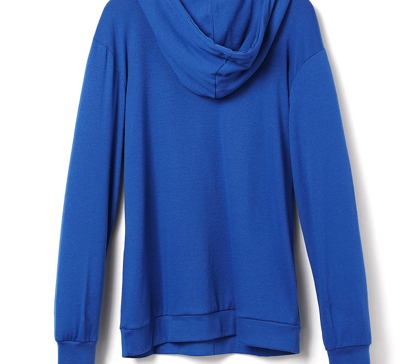 Drawstring Letter Graphic Long Sleeve Hoodie