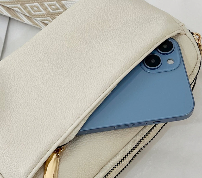 PU Leather Single Strap Crossbody Bag
