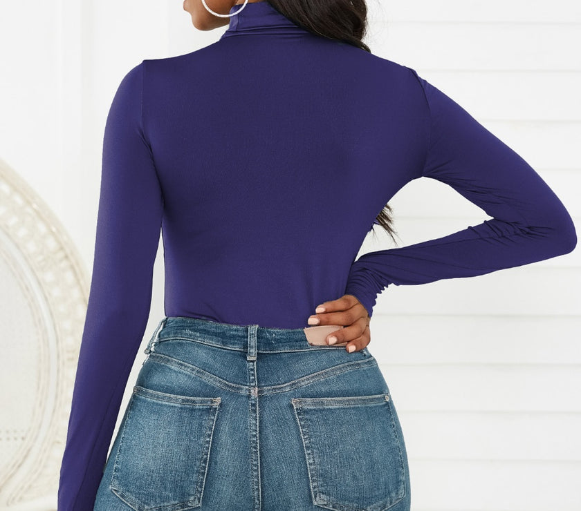 Turtleneck Long Sleeve Bodysuit