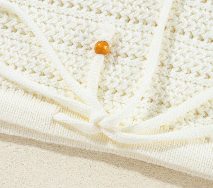 Flower Round Neck Long Sleeve Sweater