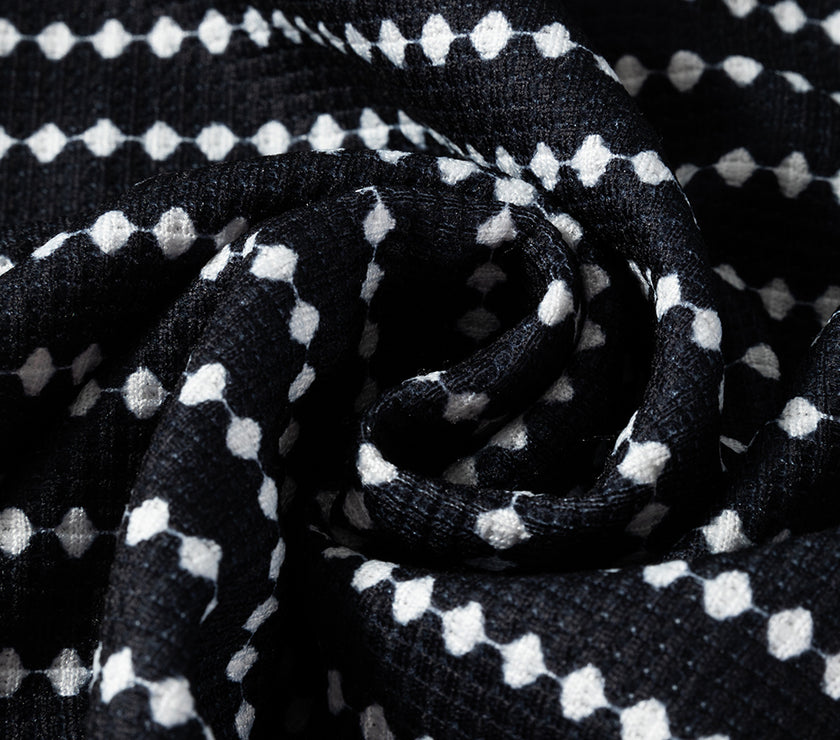 Striped V-Neck Long Sleeve Mini Dress