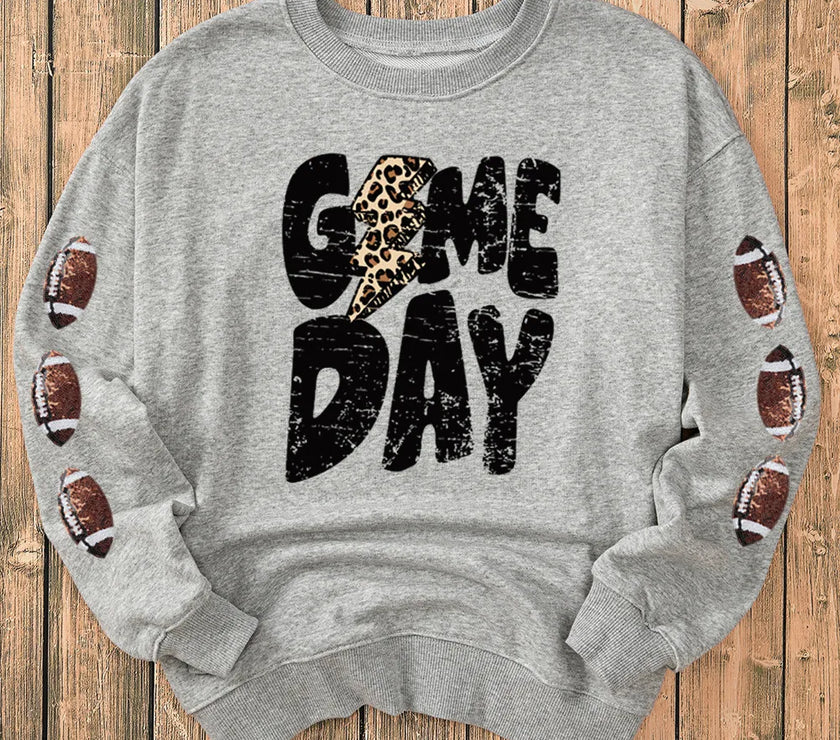 GAME DAY Football Long Sleeve Sweatshirt