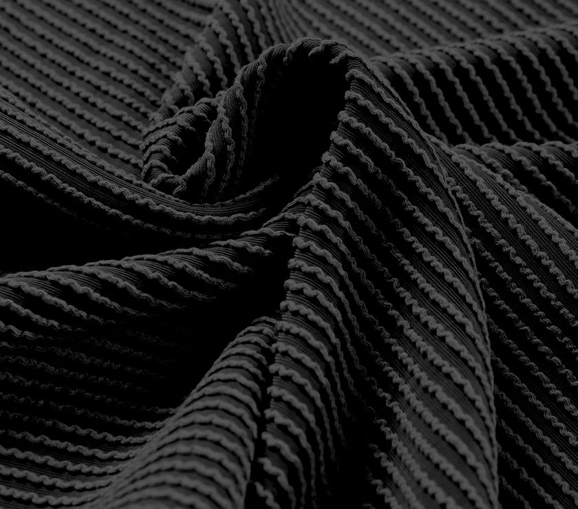 Texture V-Neck Long Sleeve Top