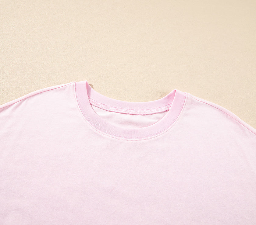 Round Neck Half Sleeve Mini Dress