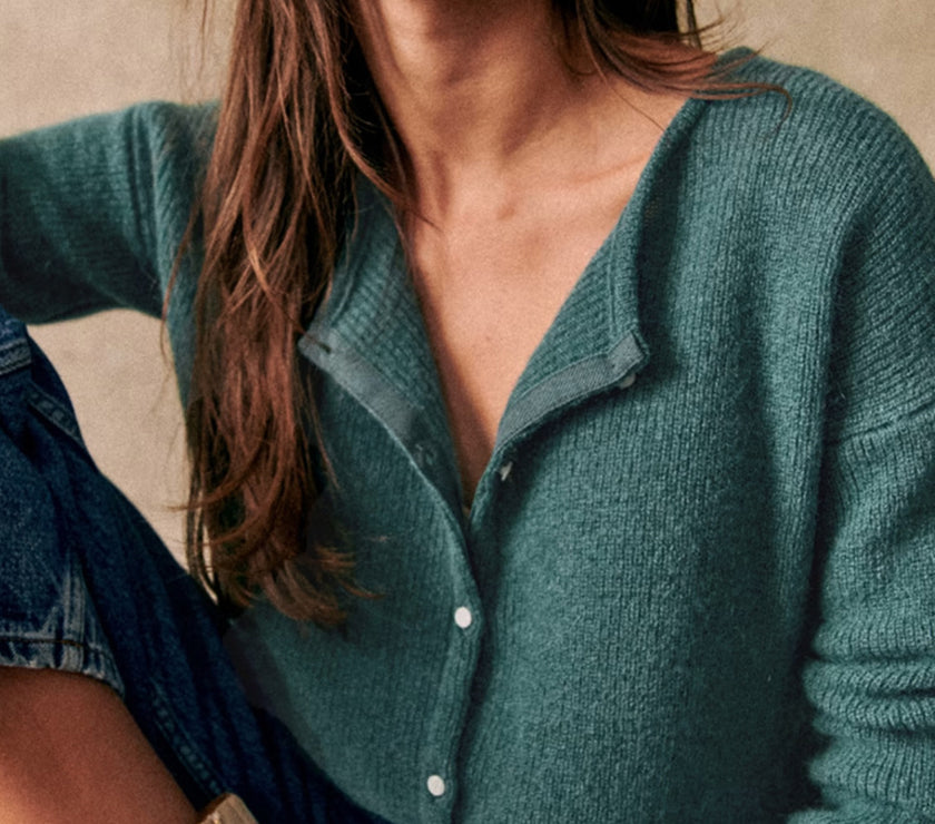 Button Down Long Sleeve Sweater