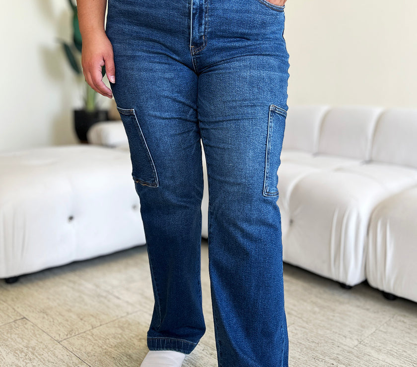 Judy Blue Full Size High Waist Cargo Jeans