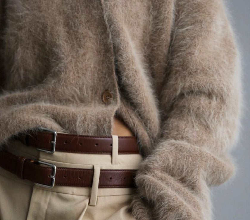 Fuzzy Button Down Long Sleeve Cardigan