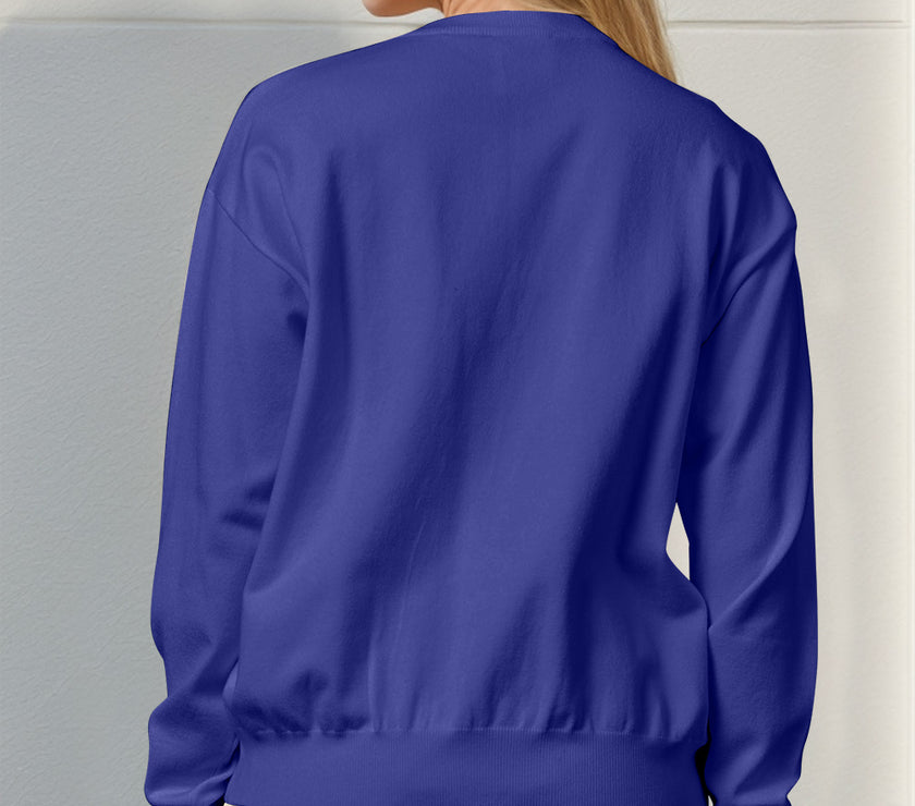 Double Take Full Size Sequin Nutcracker Long Sleeve Sweater