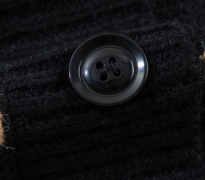 Striped Button Down Long Sleeve Cardigan