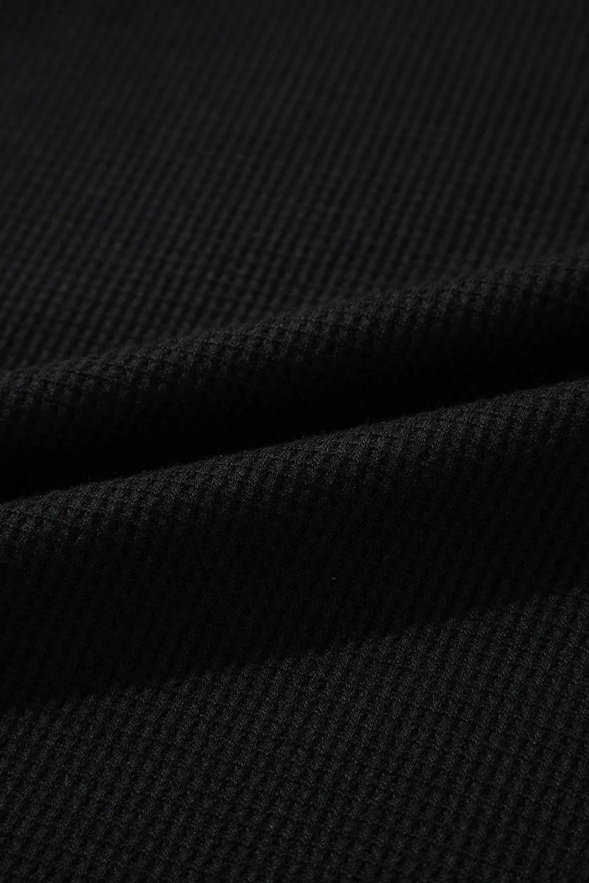 Round Neck Long Sleeve Top and Drawstring Pants Lounge Set