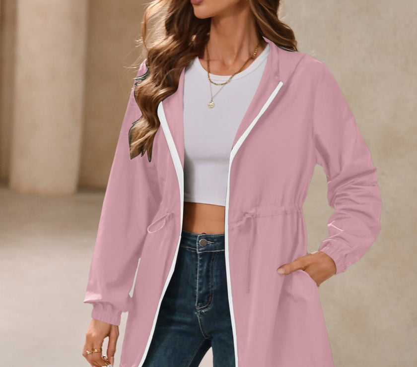 Ivy Lane Outdoor Waterproof Long Sleeve Hooded Windbreaker