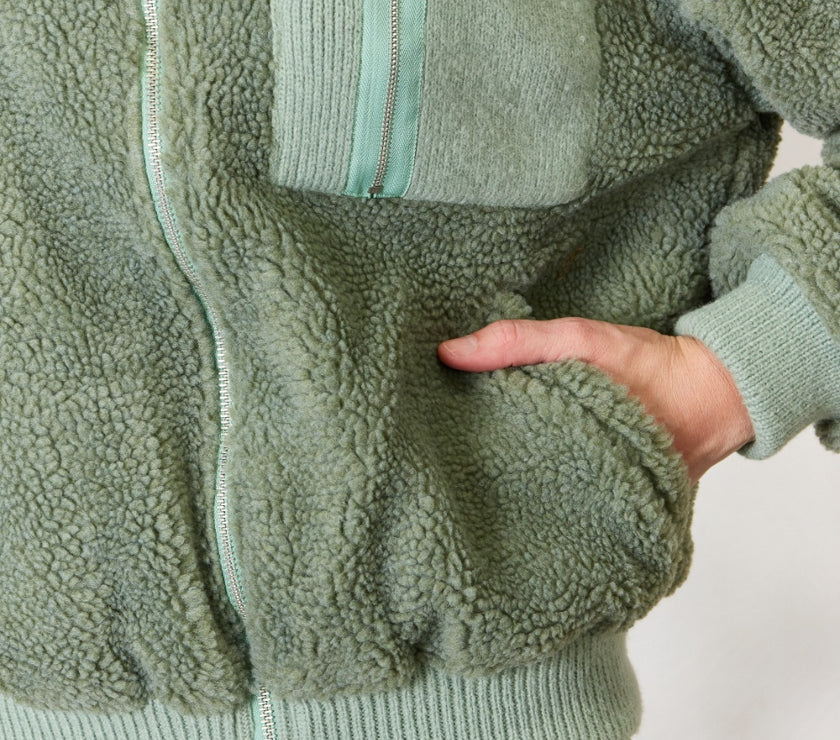 Heimish Full Size Zip Up Collared Neck Jacket