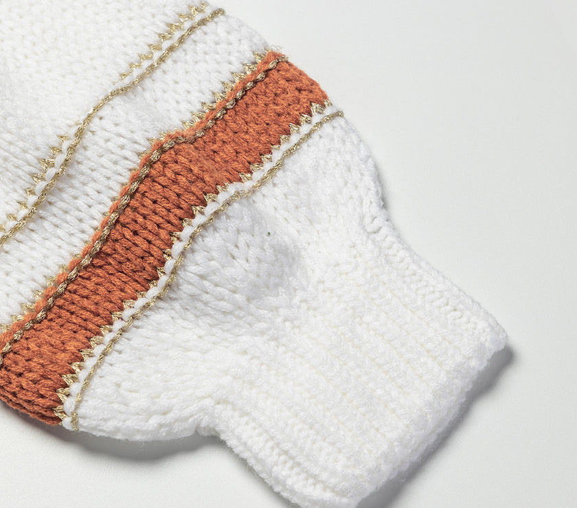 Striped Round Neck Dropped Shoulder Sweater