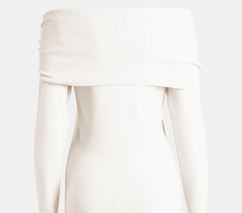 Off-Shoulder Long Sleeve Sweater